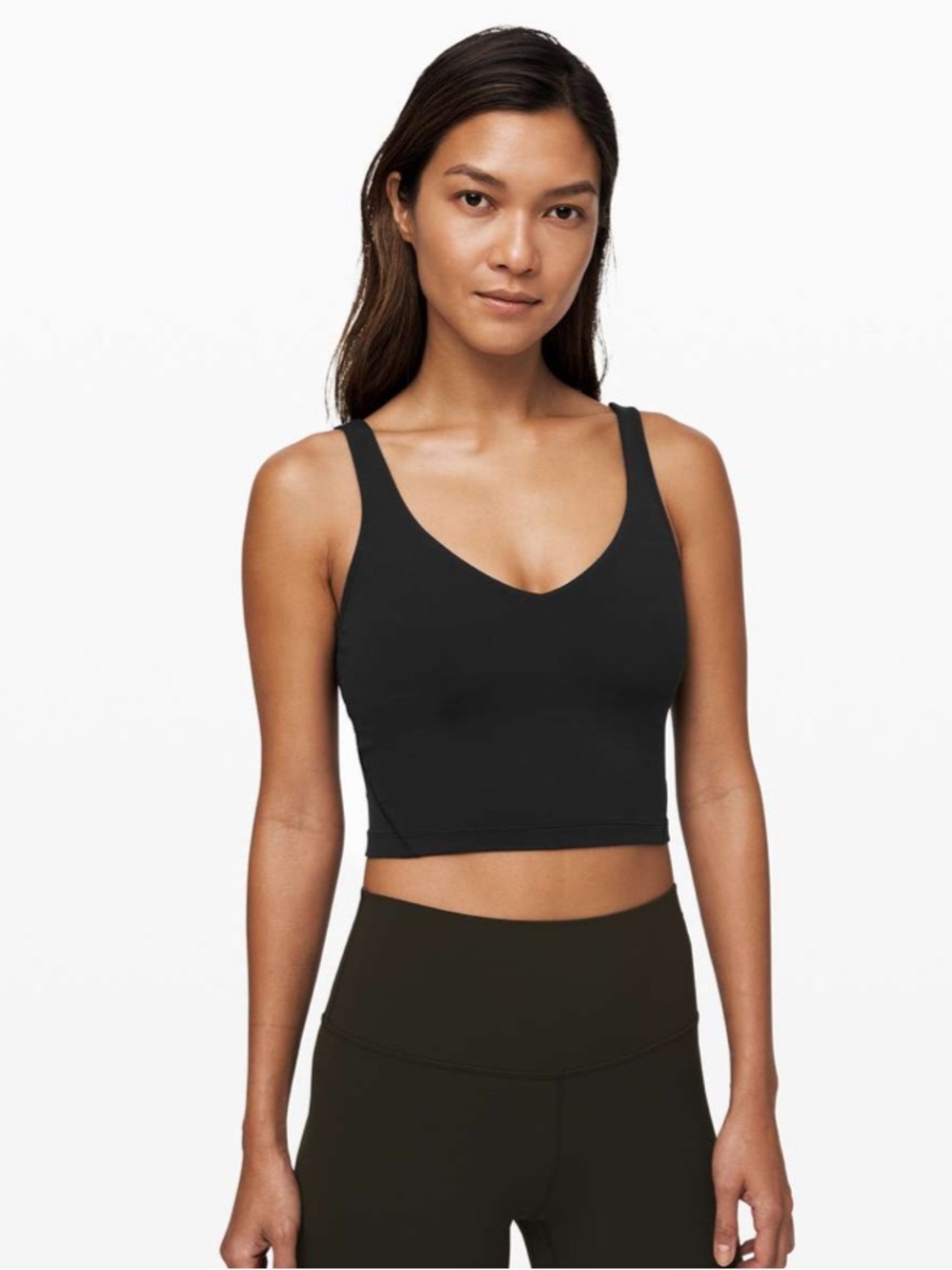 Lululemon Align Tank Top Black Bra Size 6